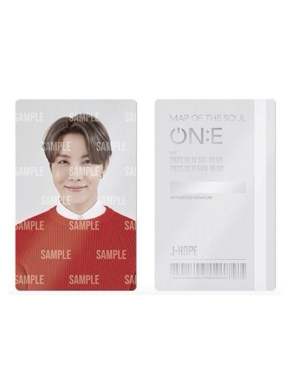 MOTS (MAP OF THE SOUL) ON:E BTS J-HOPE CARD TICKET - BRAND NEW, SEALED
